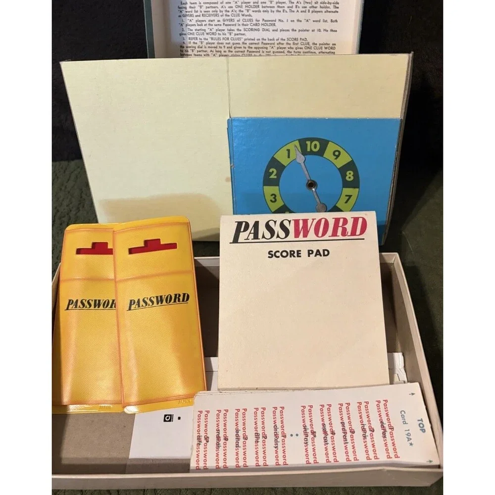 Vintage Password 1970 Volume Ten Edition Game by Milton Bradley
